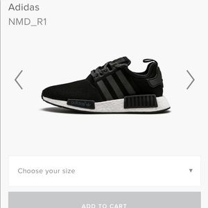 Adidas nmd black and white